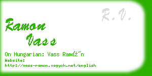 ramon vass business card